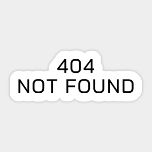 404 not found Sticker